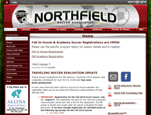 Tablet Screenshot of northfieldsoccer.org
